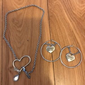 Guess Necklace Earing Set